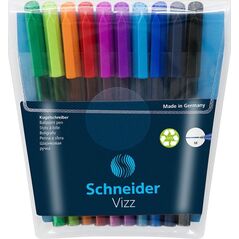 Schneider Długopis SCHNEIDER VIZZ, M, 10szt., w etui, mix kolorów