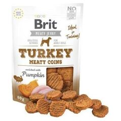 Brit BRIT JERKY Turkey Meaty COINS 80g