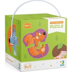 Dodo Puzzle 2-3-4 Zwierzęta leśne
