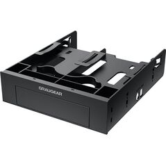Graugear GRAUGEAR Einbaurahmen για 2x 2,5" & 3,5" HDD/SSD σε 5,25" 13334036 4260746550665