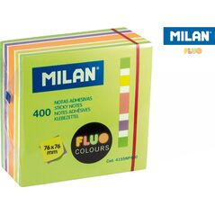 Milan Karteczki samoprzylepne 76x76/400K neon mix