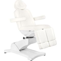 FOTEL KOSMETYCZNY ELEKTR. AZZURRO 869AS PEDI OBROTOWY 5 SILN. BIAŁY