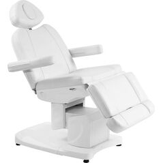 FOTEL KOSMETYCZNY ELEKTR. AZZURRO 708A 4 SILN. BIAŁY PODGRZEWANY