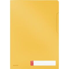 Leitz Folder A4 z kieszonką na etykietę żółta