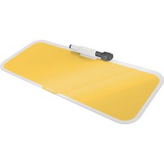 Leitz Szklany notatnik na biurko Leitz Cosy, poziomy, żółty 52690019