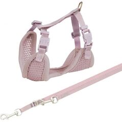 Trixie Miękkie szelki dla szczeniąt ze smyczą Junior, 26–34 cm/10 mm, 2.00 m, liliowe