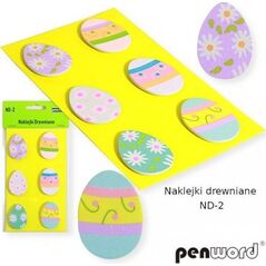 Penword NAKLEJKI DREWNIANE ND-2 JAJKA Penword
