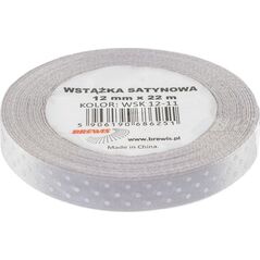 BREWIS Wstążka satynowa BREWIS kropki 12mm x 22m kolor 11 Brewis