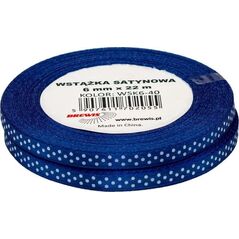 BREWIS Wstążka satynowa BREWIS kropki 6mm WSK6-40 Brewis