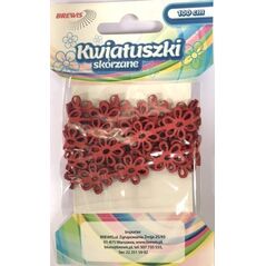 BREWIS Łańcuszek Kwiatki 1m KSL1 czerwony Brewis