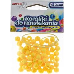 BREWIS Koraliki do nawlekania BREWIS 8mm K8-2 żółty Brewis