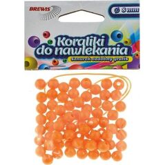 BREWIS Koraliki do nawlekania BREWIS 8mm K8-4 złoty Brewis