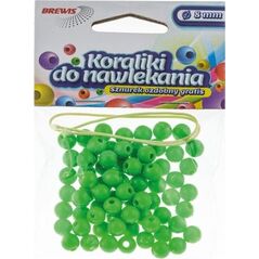 BREWIS Koraliki do nawlekania BREWIS 8mm K8-8 zielony Brewis
