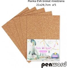 Penword PIANKA EVA BROKAT MIEDZIANA 21X29, 7 a5 Penword