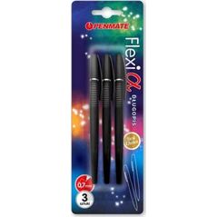 Penmate Długopis Flexi Alpha czarny 3szt (410391)
