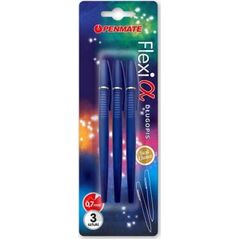 Penmate Długopis Flexi Alpha niebieski 3szt (410386)