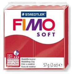 Fimo Masa plastyczna termoutwardzalna Soft świąteczna czerwień 57g
