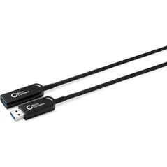 Kabel USB MicroConnect USB-A - USB-A 15 m Czarny (USB3.0AAF15AOP)