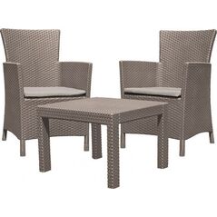Allibert Meble ogrodowe ROSARIO BALCONY SET - cappuccino