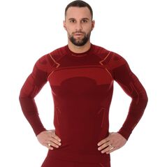 Brubeck LS13040A Bluza męska THERMO bordowy L