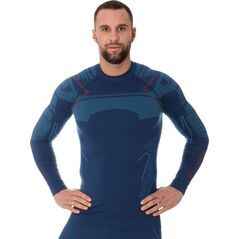 Brubeck LS13040A Bluza męska THERMO jeansowy XL
