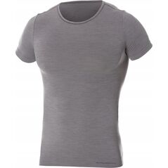 Brubeck SS11030 Koszulka męska z krótkim rękawem COMFORT WOOL ciemnoszary XXL
