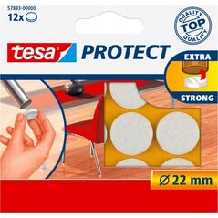 Tesa PODKŁADKI FILCOWE FI=22MM BIAŁE 12SZT. H5789300 TESA