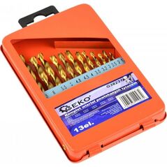 Wiertło Geko KPL.WIERTEŁ 13SZT.1,5-6,5MM POW.TYTAN.M BOX (20/80) G38231 GEKO