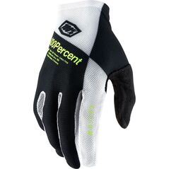 100% Rękawiczki 100% CELIUM Glove black white fluo yellow roz. L (długość dłoni 193-200 mm) (NEW)