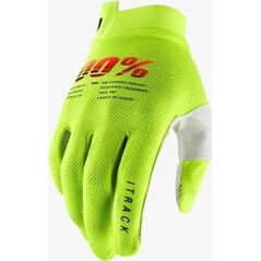 100% Rękawiczki 100% ITRACK Glove fluo yellow roz. S (długość dłoni 181-187 mm) (NEW)
