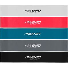 Avento Mini Band różne poziomy oporu w zestawie wielokolorowy 5 szt.