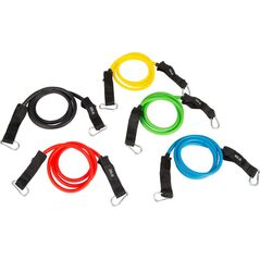 Eb Fit Tubing różne poziomy oporu w zestawie wielokolorowy 5 szt.