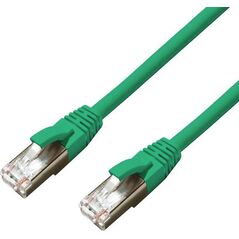 MicroConnect CAT6A S/FTP 3m Green LSZH
