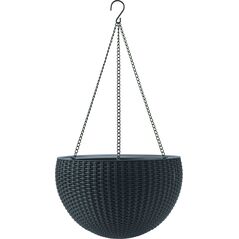 Keter KETER DONICZKA WISZĄCA RATTAN GRAFIT HANGING 35 CM