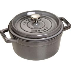 STAUB Garnek STAUB żeliwny okrągły 1.7 ltr grafitowy