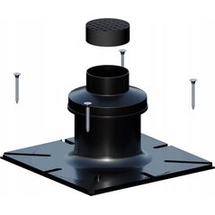 Ricom PLYTA DACHOWA PLASKA PP DN80 Z DEFLEKTOREM