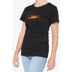 100% T-shirt damski 100% JOSHUA Crewneck krótki rękaw black roz. S (NEW)