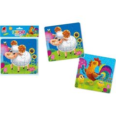 Roter Kafer Piankowe puzzle 2w1"Farma" RK6050-04