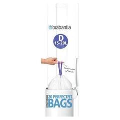 Brabantia Worki na śmieci 15l rozmiar D 20szt 246760