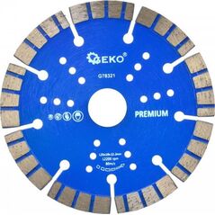 Geko TARCZA DIAM.125X10X22,2MM TURBO GEKO PREMIUM BY LASER(100) G78321 GEKO