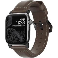 Nomad NOMAD Strap Traditional Leather Brown 38mm / 40mm Connector Black