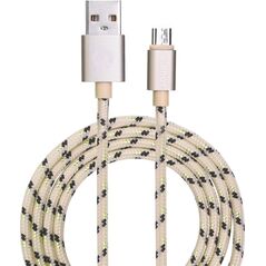 Kabel USB Garbot USB-A - microUSB 1 m Złoty (JAB-6824157)