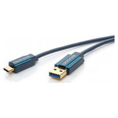 Kabel USB Clicktronic USB-A - USB-C 0.5 m Niebieski (JAB-3595613)