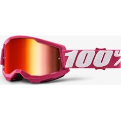 100% Gogle 100% STRATA 2 FLETCHER (Szyba Czerwona Lustrzana Anti-Fog, LT 38%+/-5%) (NEW)