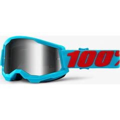 100% Gogle 100% STRATA 2 SUMMIT (Szyba Srebrna Lustrzana Anti-Fog, LT 25%+/-5%) (NEW)