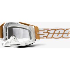 100% Gogle 100% RACECRAFT 2 MAYFAIR (Szyba Przezroczysta Anti-Fog, LT 88%-92% + 10 Zrywek) (NEW)