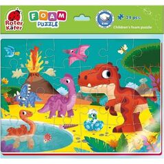 Roter Kafer Miękkie puzzle piankowe A4 Śmieszne zdjęcia Dinozaury RK6020-08