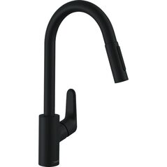 Bateria kuchenna Hansgrohe Focus stojąca czarna matowa (31815670)