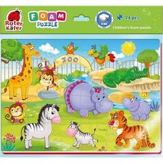 Roter Kafer Miękkie puzzle A4 Zoo Zwierzątka RK6020-06