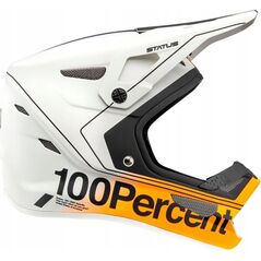 100% Kask full face juniorski 100% STATUS DH/BMX Helmet Carby Silver roz. S (47-48 cm) (NEW)